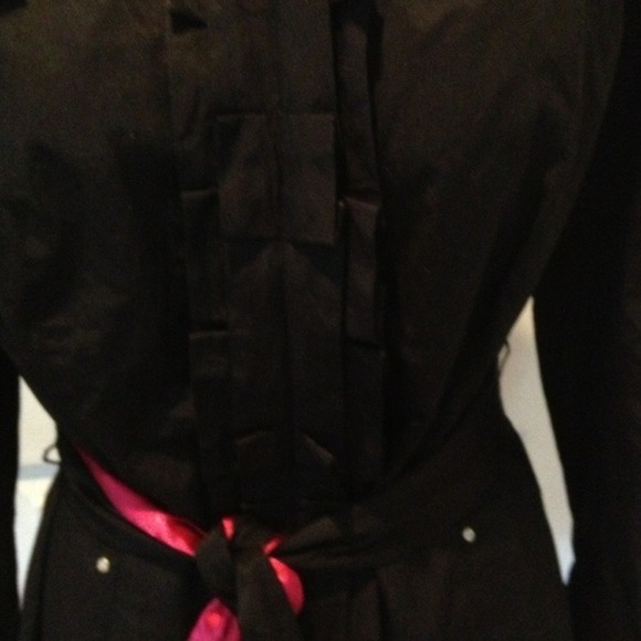 🎉🎈HOST PICK🎈🎉 WHBM black jacket with pink sash - Picture 2 of 4
